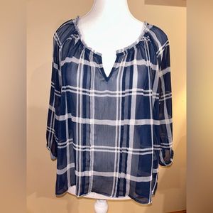 Abercrombie and Fitch Women’s Sheer Blouse SIZE MEDIUM
